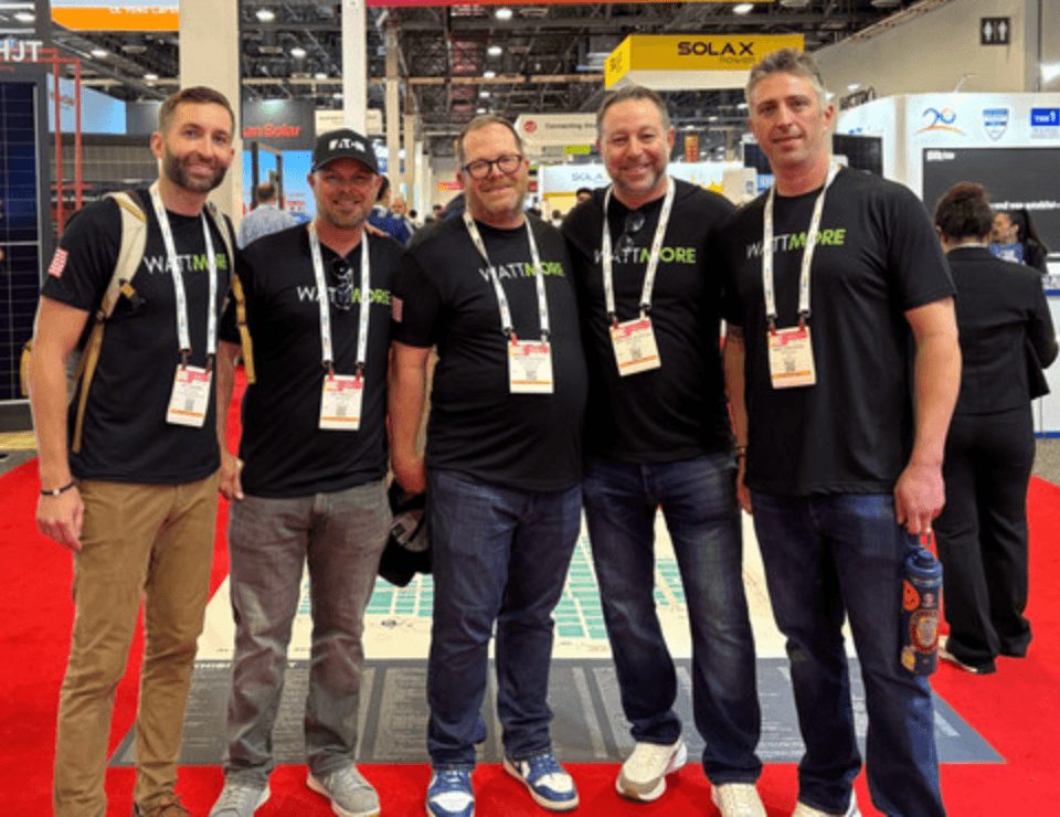 WATTMORE team at RE+ solar energy trade show
