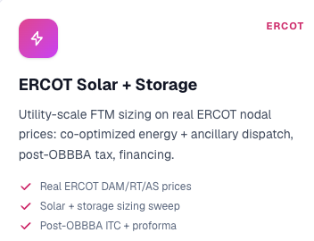 Intellect PLAN Adds Front of the Meter Solar and Storage Sizing for ERCOT